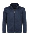 Heren Fleece Vest Active Knit Stedman 5850 Blue Melange